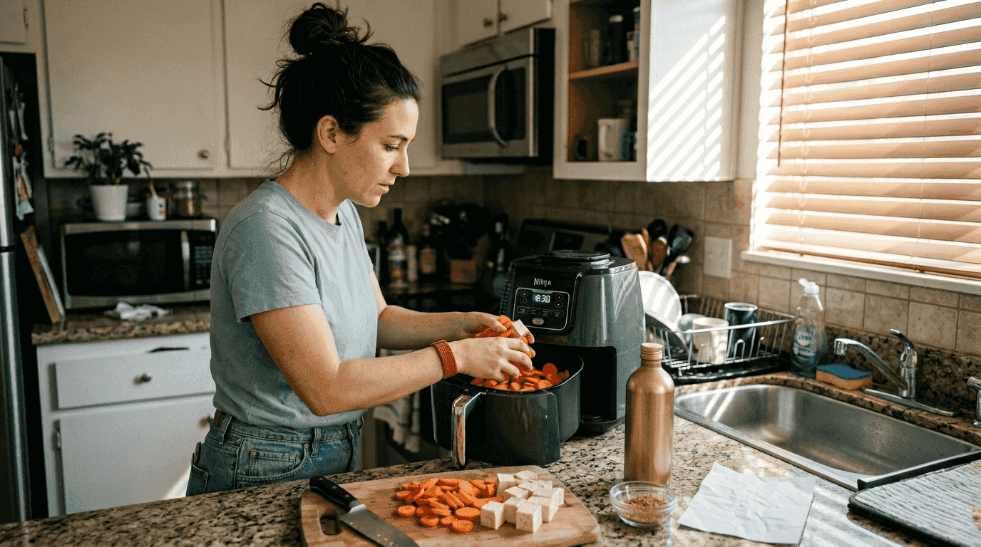 What is air frying for vegetarians: healthy cooking in 2026